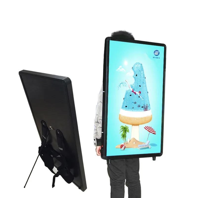 LED Light Box Backpack Billboard LED Words Scrolling Screen High Resolution LCD Backpack Billboard Display