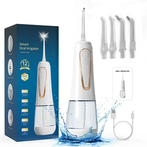 Countertop Water Flosser Portable Oral Irrigador Water Flosser and Electric Toothbrush Combo