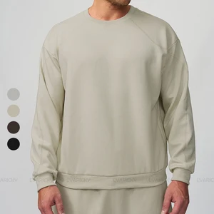 Outdoor Autumn Crew Neck Fleece Pullover Mens Tracksuits High Quality Workout Clothes Fitness Essentials Windproof Activewear