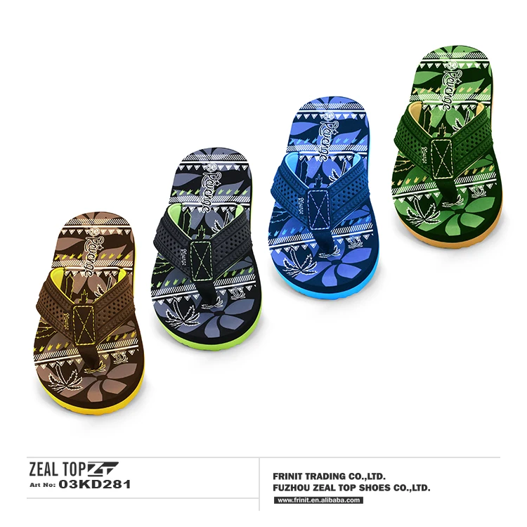 New Printing Design EVA Children Slippers Flip Flops Child Kids Boys Summer Beach Flip Flop Slipper Children