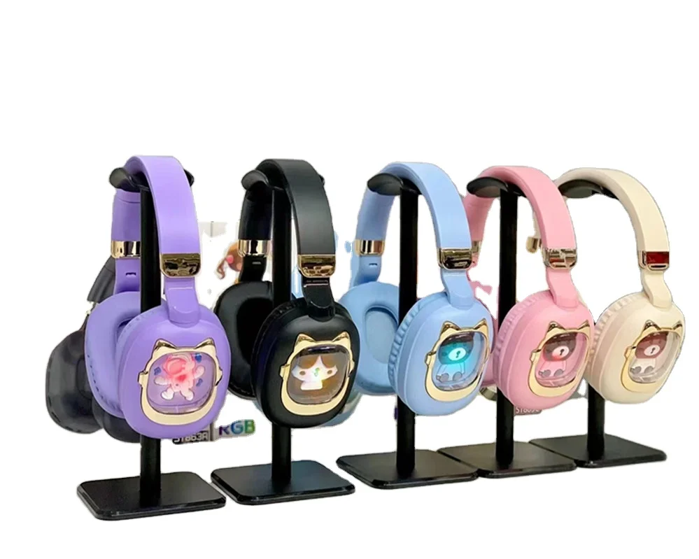 2024 ST863 Wireless Headphones Cute Cartoon Doll Design