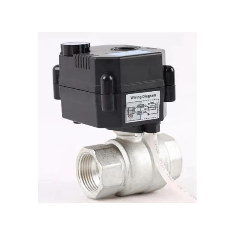 TOYI Two Way Override Control Valves Motorized Ball Valve Stainless Steel Ball Valve for Charging Pile