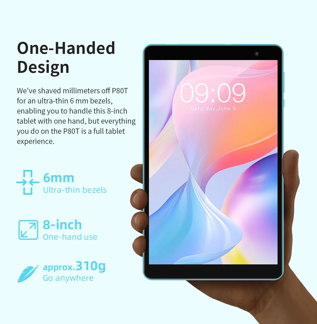 弥生冥双TECLAST P80T ◆ 4GB/64GB TECLAST P80T Tablet 8 Pollici, 8(4+4) GB RAM 64GB ROM(512GB