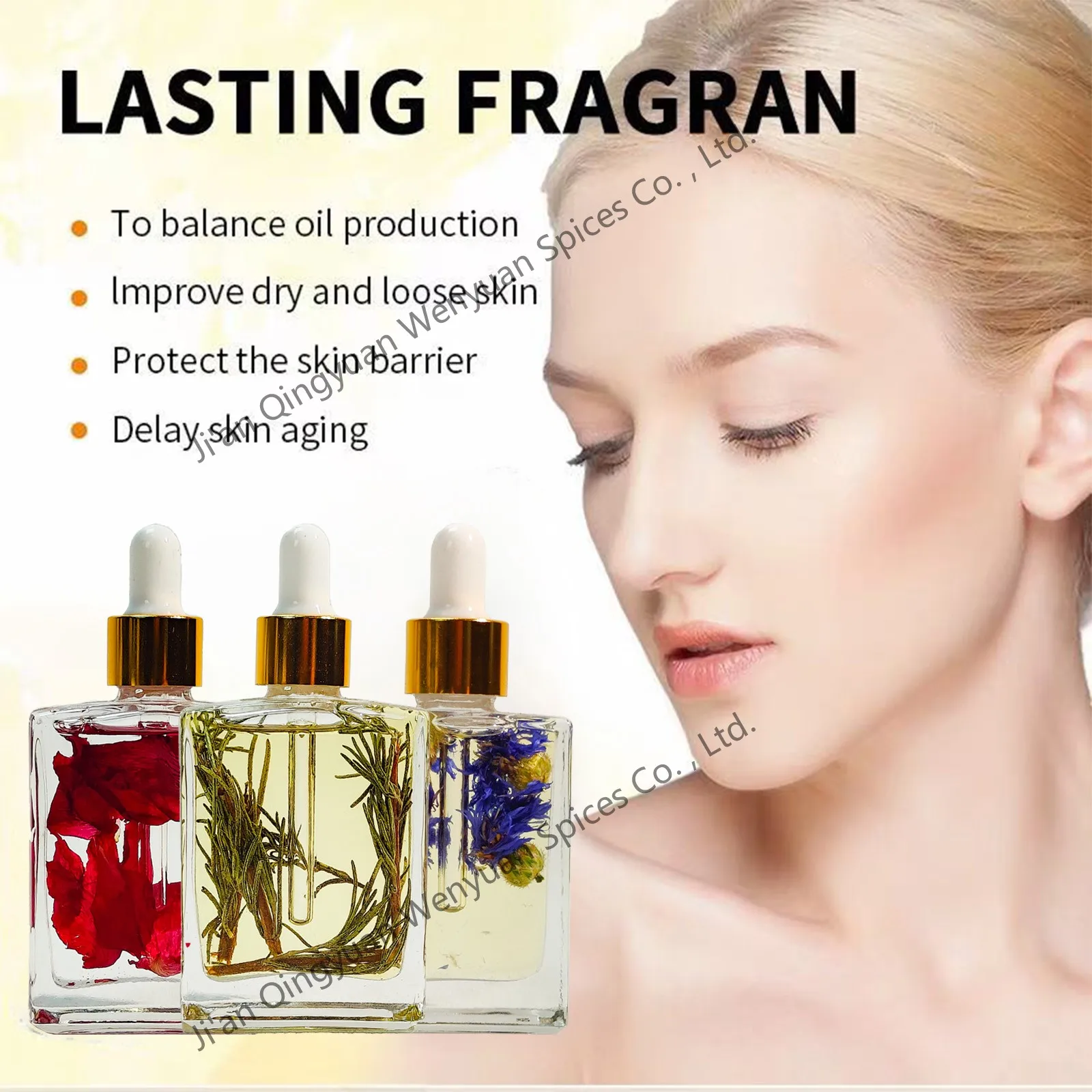 Customized Private Label Pure Natural Flower Essential Oil Rosemary Hair Oil Petal Multi Rose Oil for Massage Body Perfume