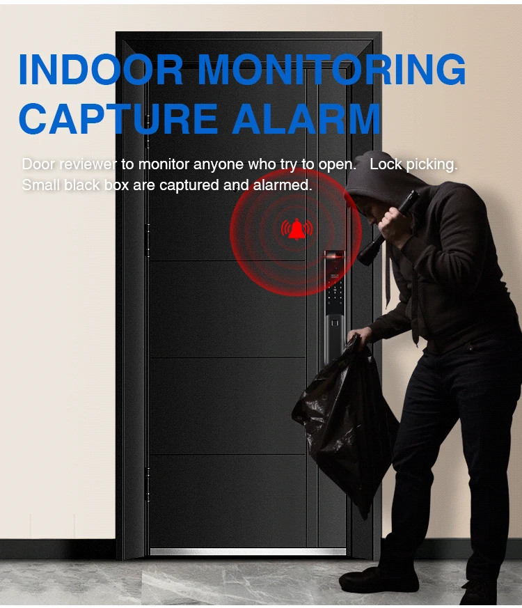 Smart Lock With Camera Fingerprint Wifi App Control 3d Face Recognition