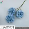 Three-headed snowball WY Blue