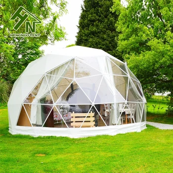 Waterproof Prefabricated Camping Dome House Outdoor Glamping Tents Luxury With Bathroom