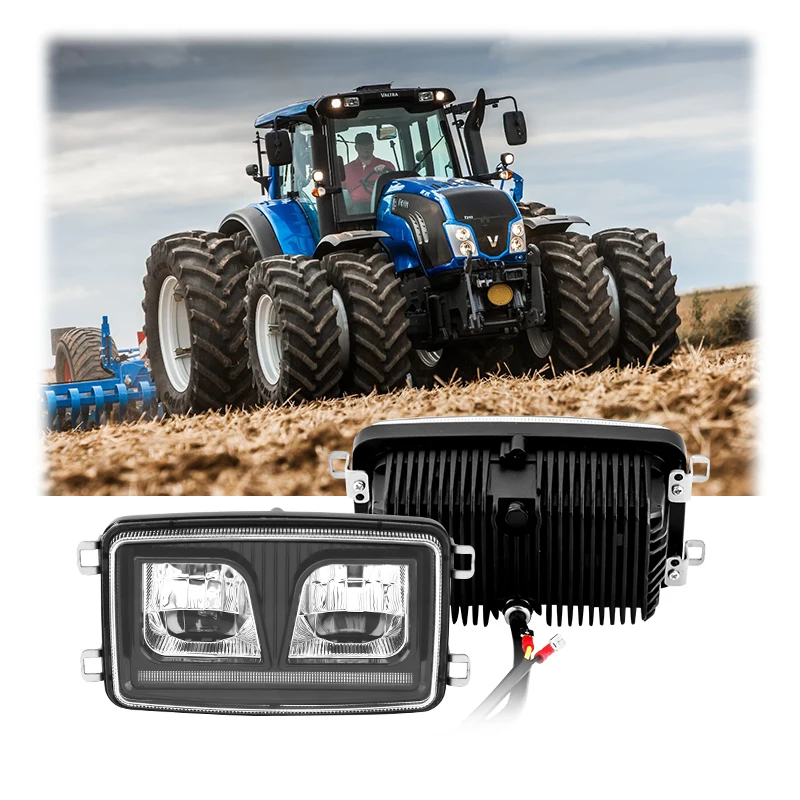 ECE R149 John Dee-re Tractor 3 X 5'' Aluminum LED Headlamp with High 6000K Low Beam New Condition Includes Parking Light