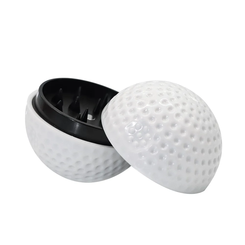 Creative Design Golf Ball White Acrylic Herb Grinders 1.7 Inch Mini 2