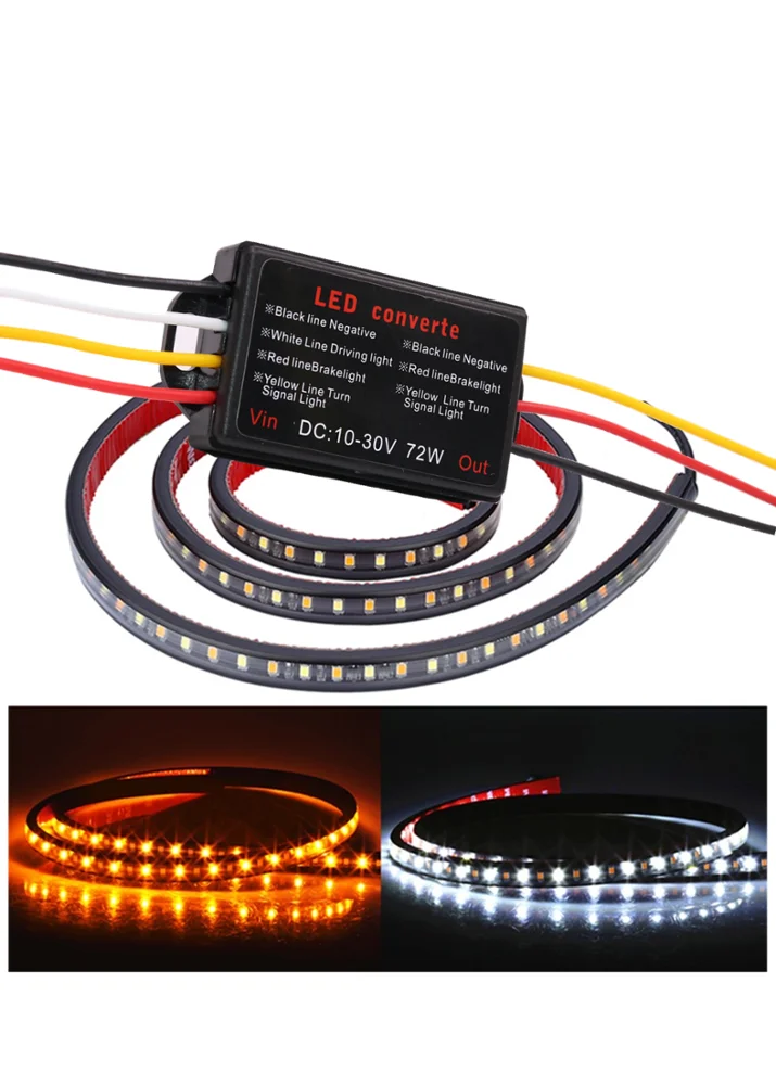 2pc Amber WhiteTruck Running Board LED