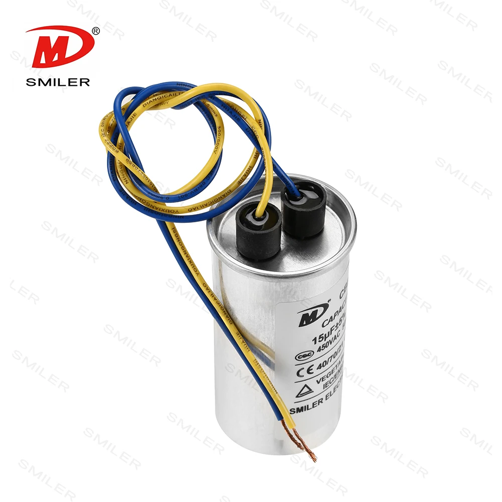 Smiler Cbb65 Rohs Capacitor Cbb65 Sh P2 Capacitor 3 Pin Capacitor For