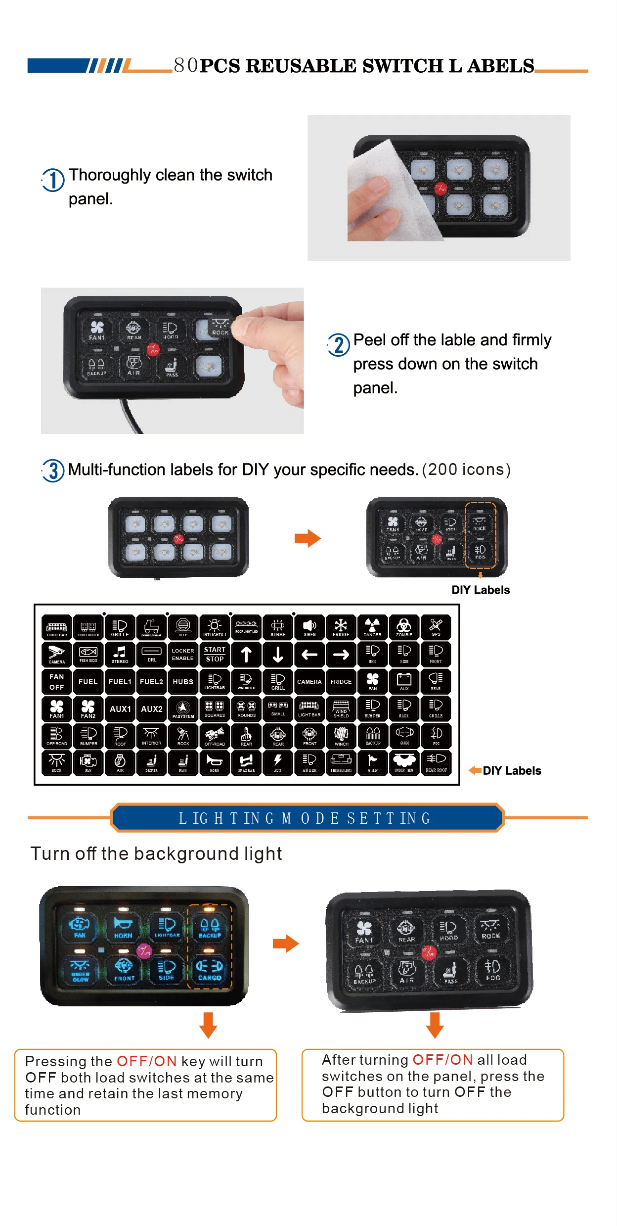 4 In 1 Charger Outlet Socket Panel 12V DC 48A Dual USB Power Outlet And 12 Volt Cigarette Lighter Socket And Led Voltmeter And Lighted On Off Rocker Toggle Switch For Marine Boat Truck Rv Car - Foto 5