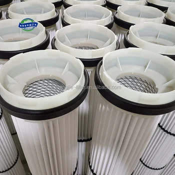 Customization Cement Silo Roof Polyester Pulse Dust Cartridge Filter Air Pleated Bag Filter