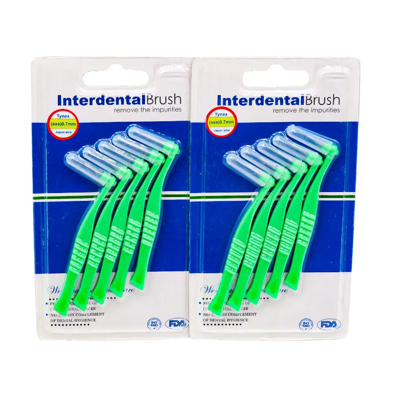 5 упаковок L-образная межзубная щетка для чистки