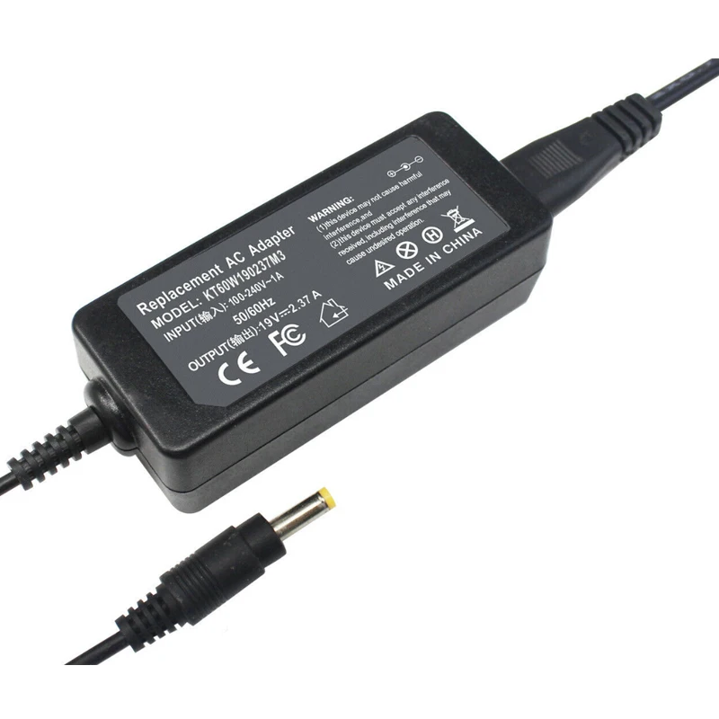 Зарядное устройство для ноутбука, 45 Вт, 19 в, 2,37 А, 4,0*1,7 мм, адаптер переменного тока для Toshiba