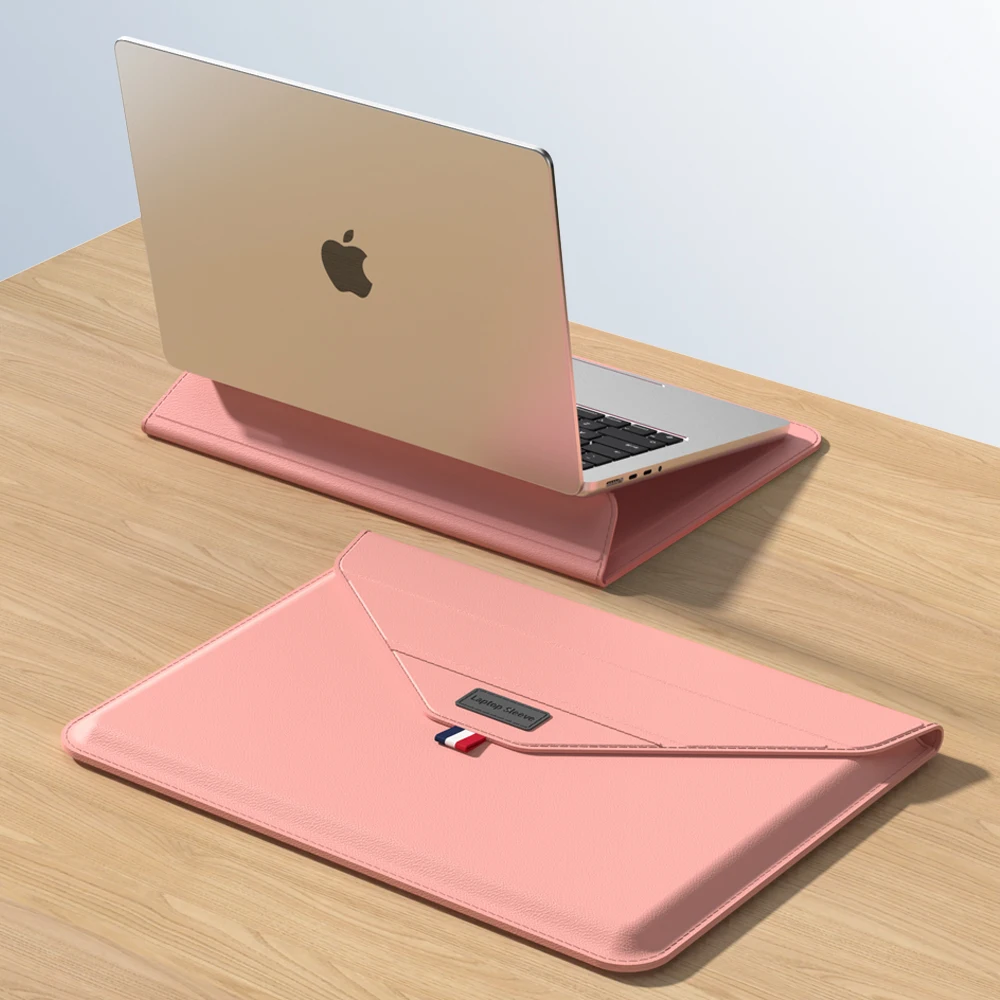 in Laptop Bag for MacBook Air M2 Pro 12 13 14 15inch Cheap Laptop  Sleeve Case Bag Laptop Cases&Bags With Stand for Men Women