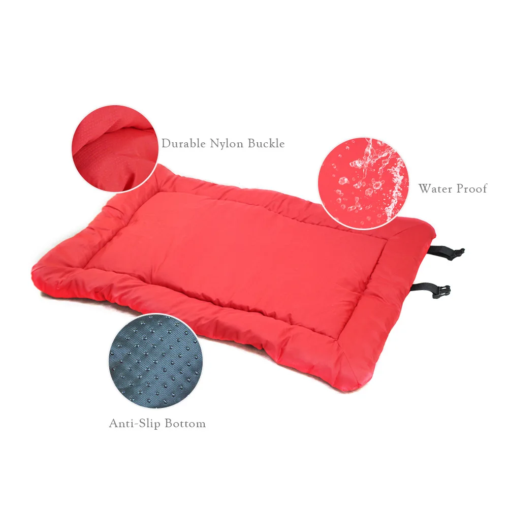 Roll-up Portable Waterproof Travel Pet Dog Bed Mat Outdoor Large Dog ...