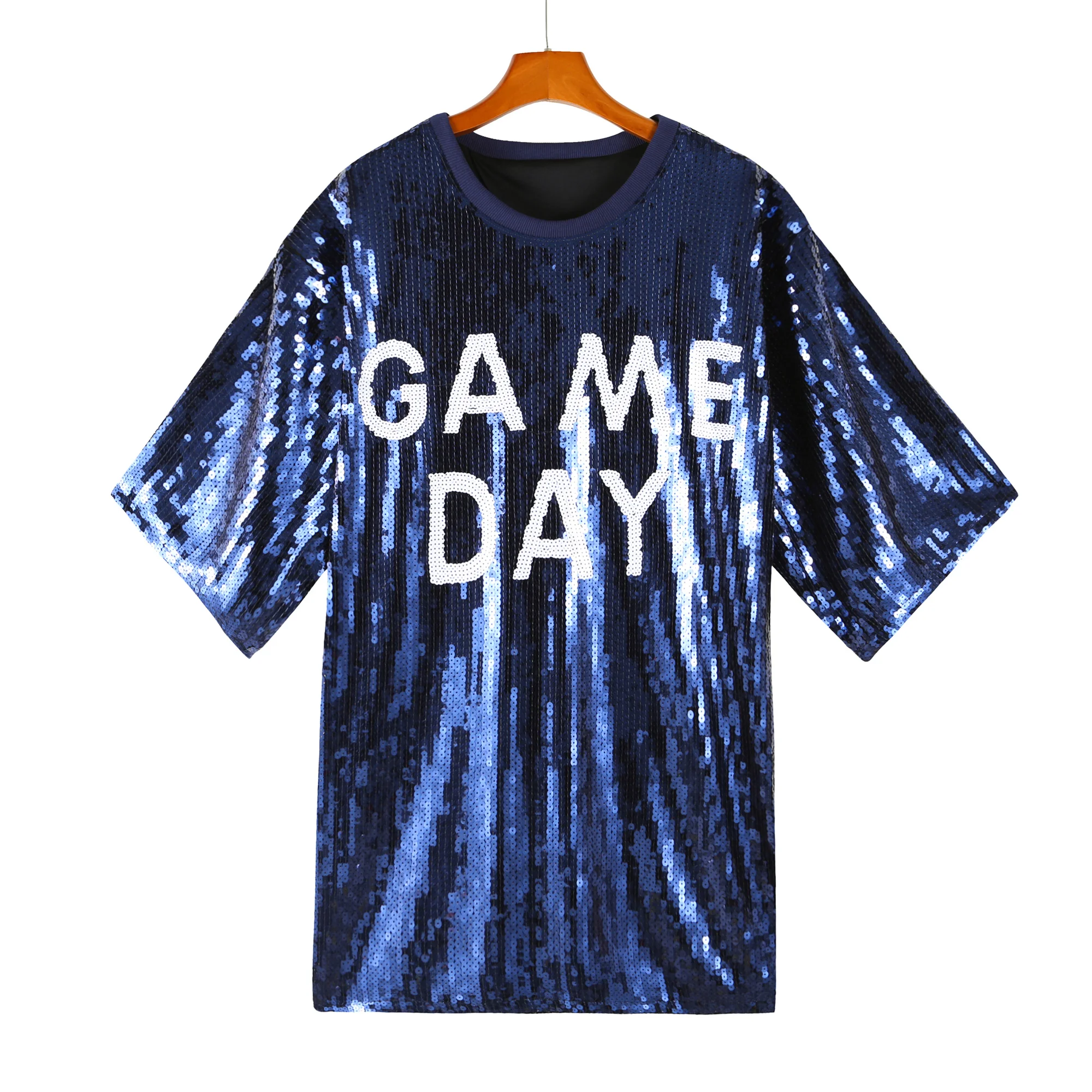 black model blue dress met gala G is for Gameday Dress Dress / 4T