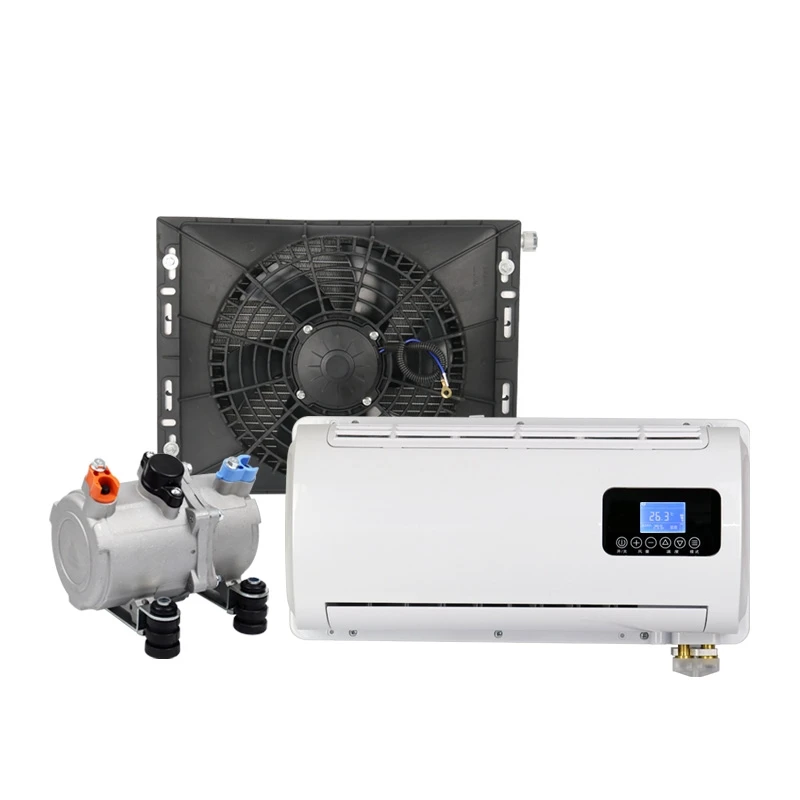 12V  Electric Car Air Condition Split air Conditioner 24V Auto AC Evaporator Parking Cooler