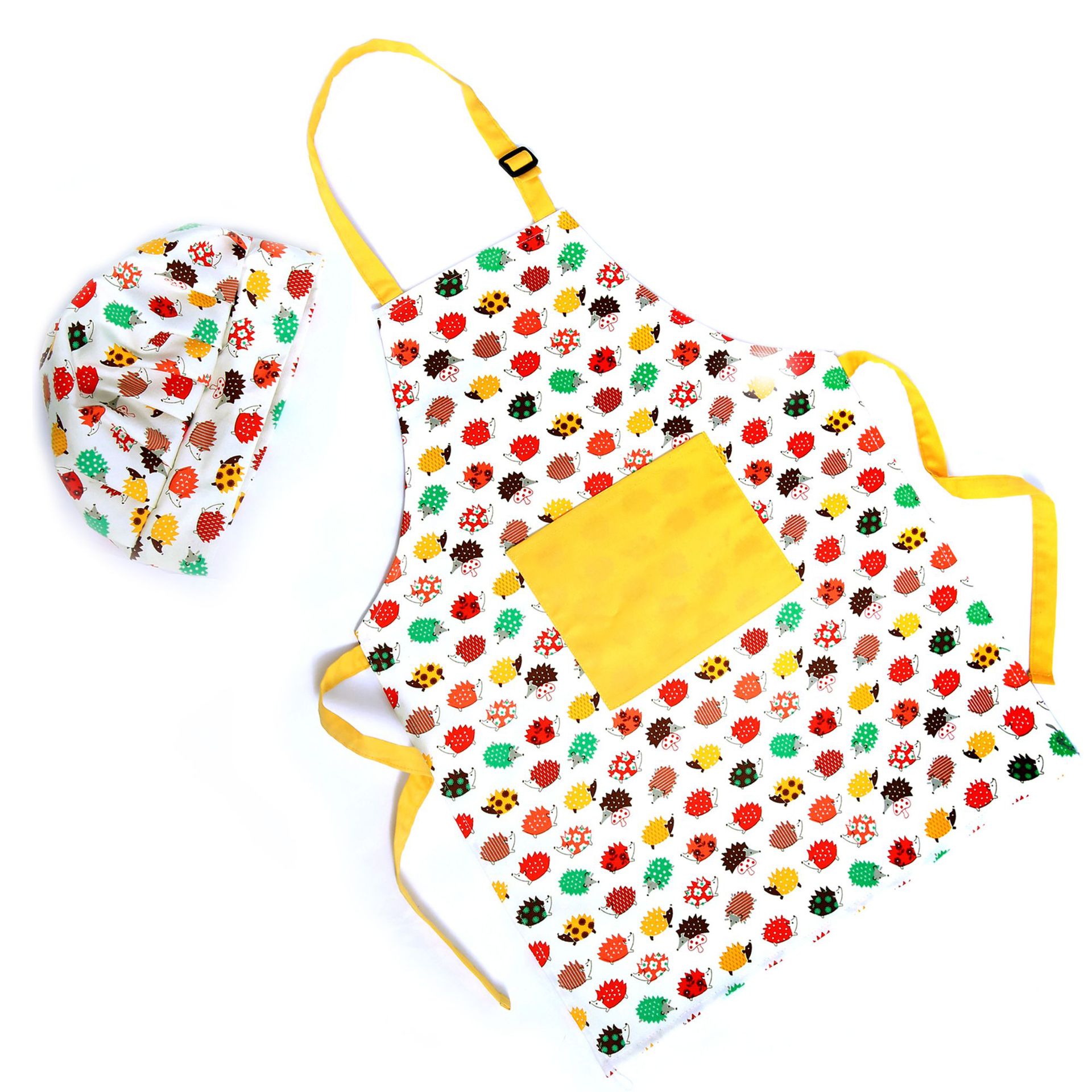 Детские фартуки из чистого хлопка, Детские фартуки с регулируемым ремешком на шею и карманом для приготовления пищи