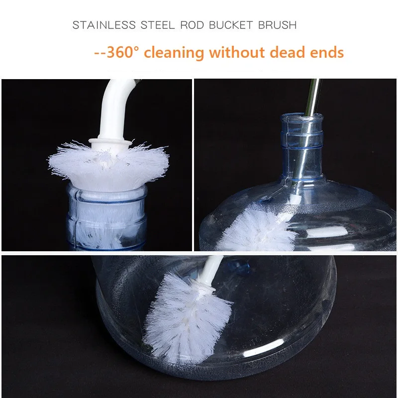 5 Gallon Bottle Brush Large Container Long Handle Purified Water Bucket