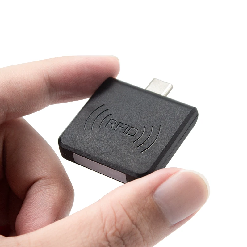 R65D Micro Usb Android Rfid Reader with White and Black 2 Colors for Android Mobile Phone