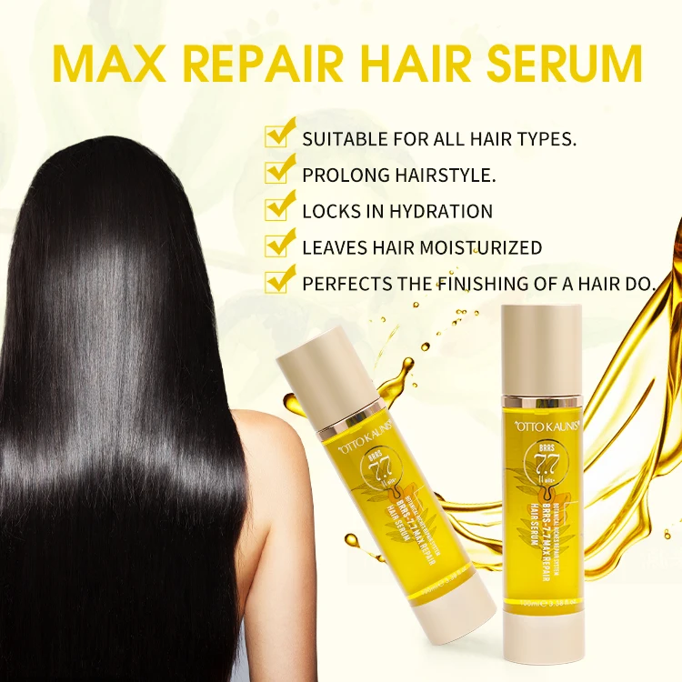 Custom Label 100ml Max Repair Keratin Jojoba Organic Argan Oil Biotin Light Smoothing Silky Repair Hair Oil Serum for Hair Care