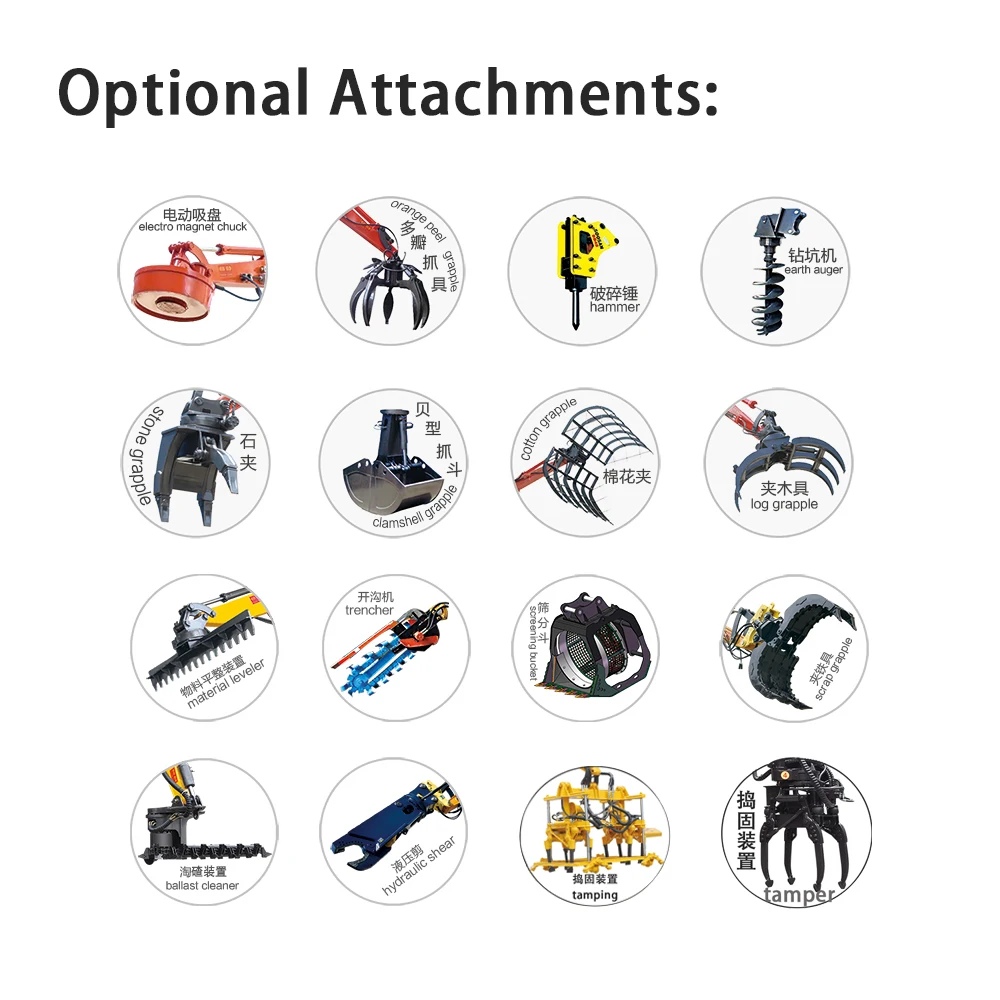Movable JG Scrap Material Handling Cranes Scrap Heap Crane Handling Excavator Handler Machinery