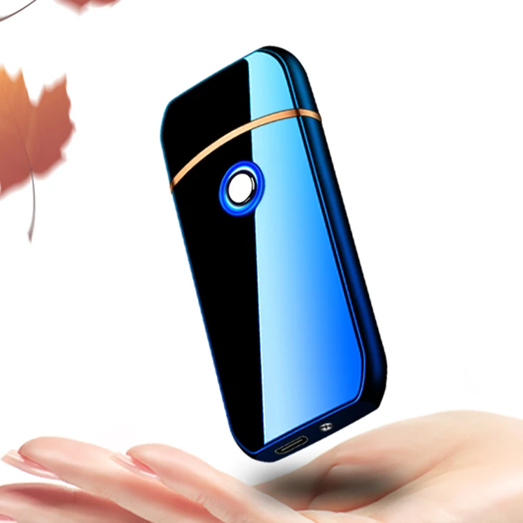 New Design Custom Logos Rechargeable Windproof Electric Handheld Coil Smoking USB Lighters