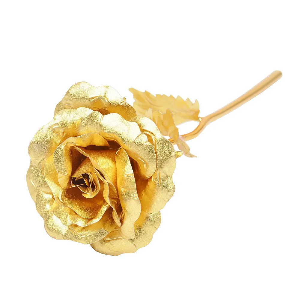 Details about   24k Gold Plated Foil Rose Flower Birthday Valentines Anniversary Mother Day Gift 
