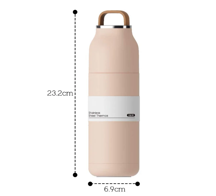 Portable Leakproof Vacuum Insulated Cup Stainless Steel Water Bottle ...