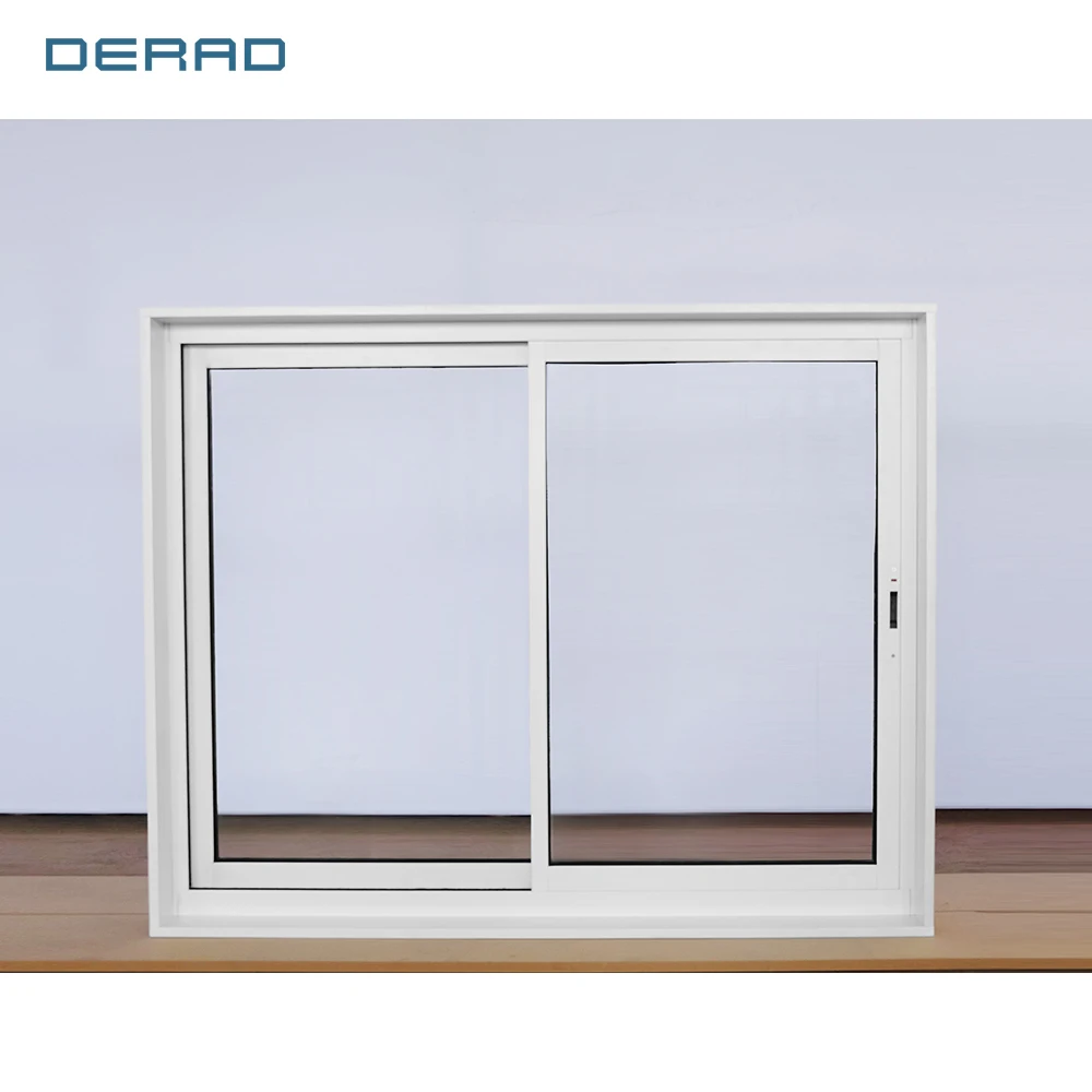 Custom Made Residential House Sliding Windows Aluminum Profile Sliding Window with Fixed Panel supplier