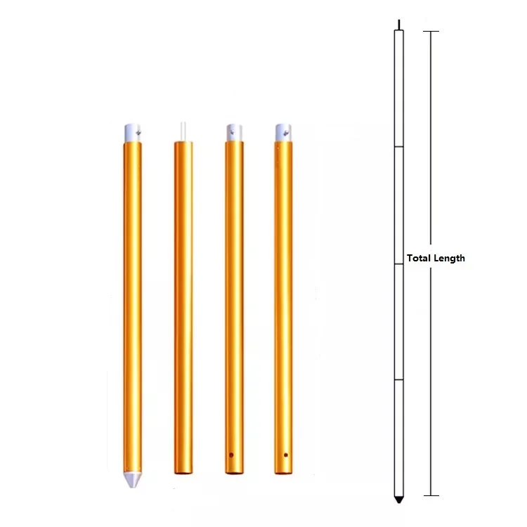 Custom Design heavy duty Adjustable Poles Telescopic Aluminum Tent Pole