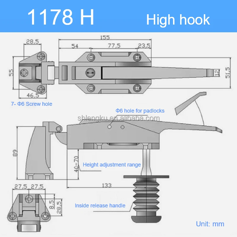 1178 Color Oven Cold Storage Freezer Refrigerator Cold Room Door Handle ...