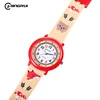 2102LAQ03-Cassa rossa con cinturino kaki chiaro