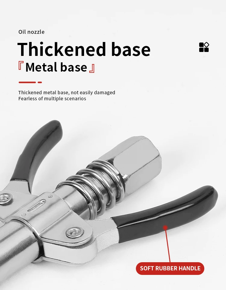 10000psi High Pressure Grease Gun Coupler Lock Manual Oil Grease Gun