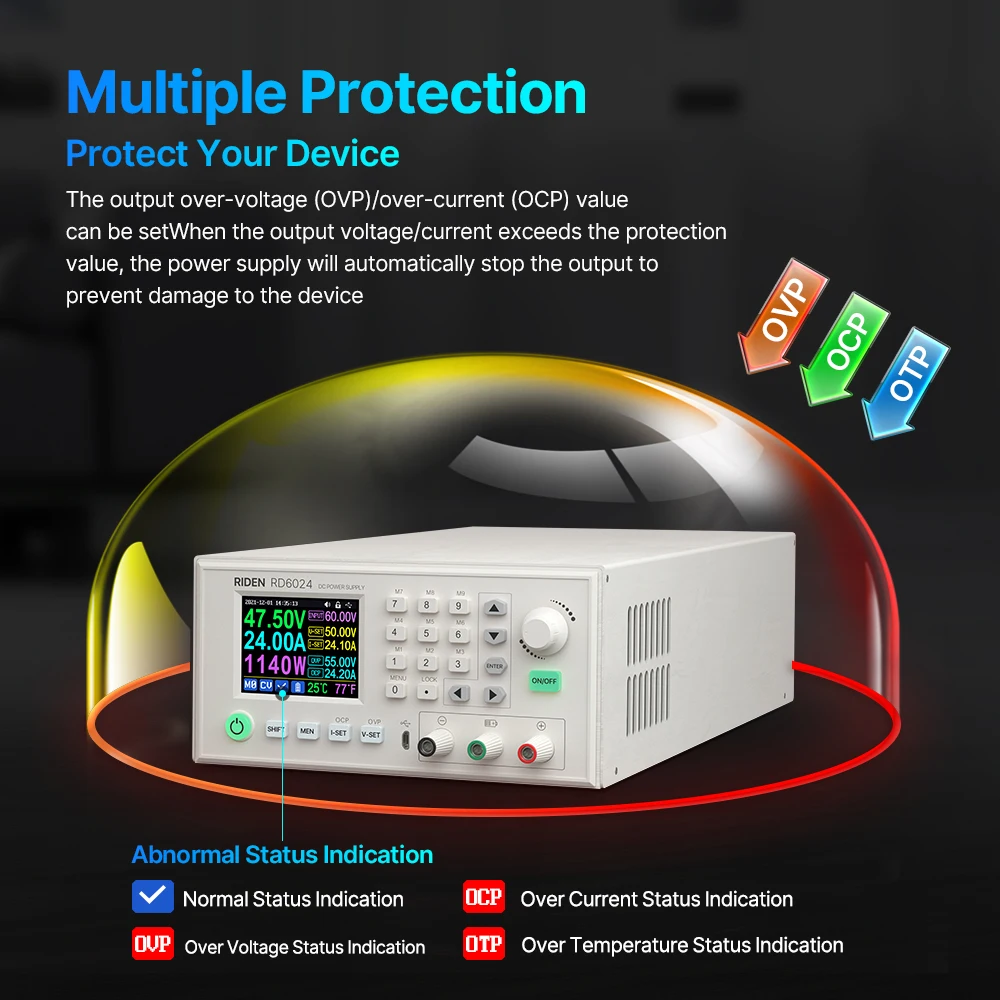 1440W RD RD6024 Assembled Set 60V 24A USB AC to DC Adjustable Digital Control Lab Variable Charge Battery Bench Lab Power Supply