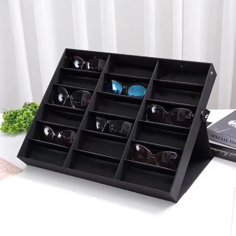 18 Slots Foldable Spectacle Frame Display Sunglasses Display for Optical Shop