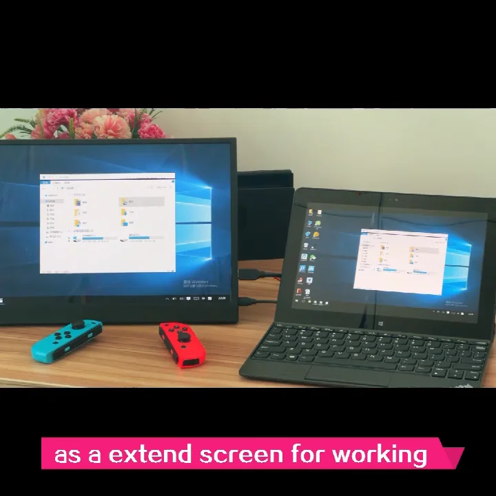 16 Inch Portable Gaming Monitor For Laptop Computer Ps4 Switch With Usb