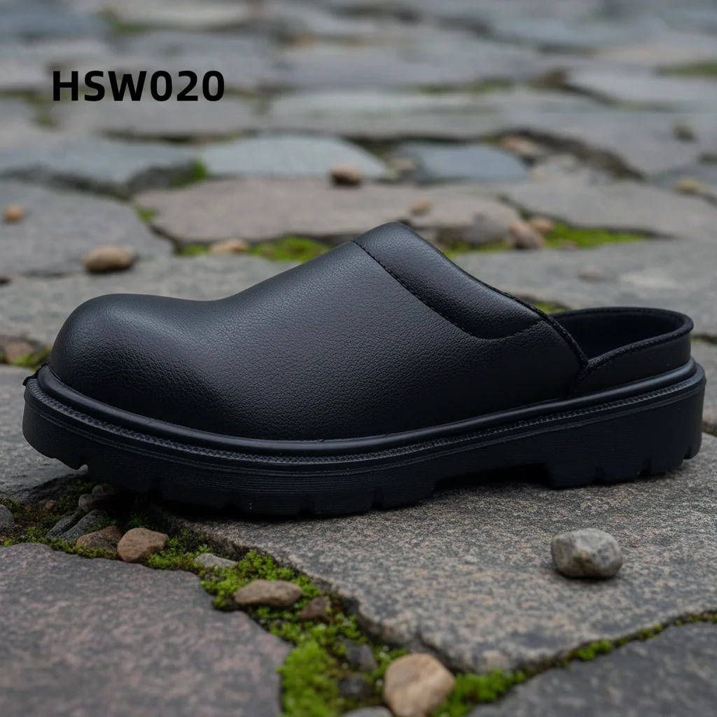ZYF,Mauritius Market Easy Wear ESD Black/white Safety Clogs Lab Technician Germ Resistant slippers Foot Pain Relief HSW020