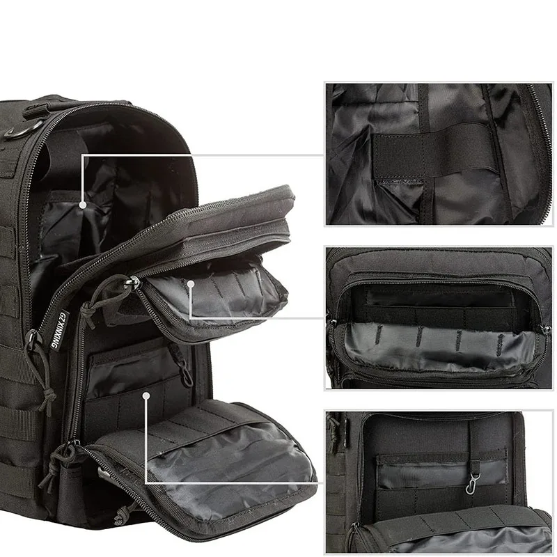 China Factory Wholesale Tactical Sling Shoulder Pack Small Tactical Shoulder Bag Training Chest Pack Assault Bags