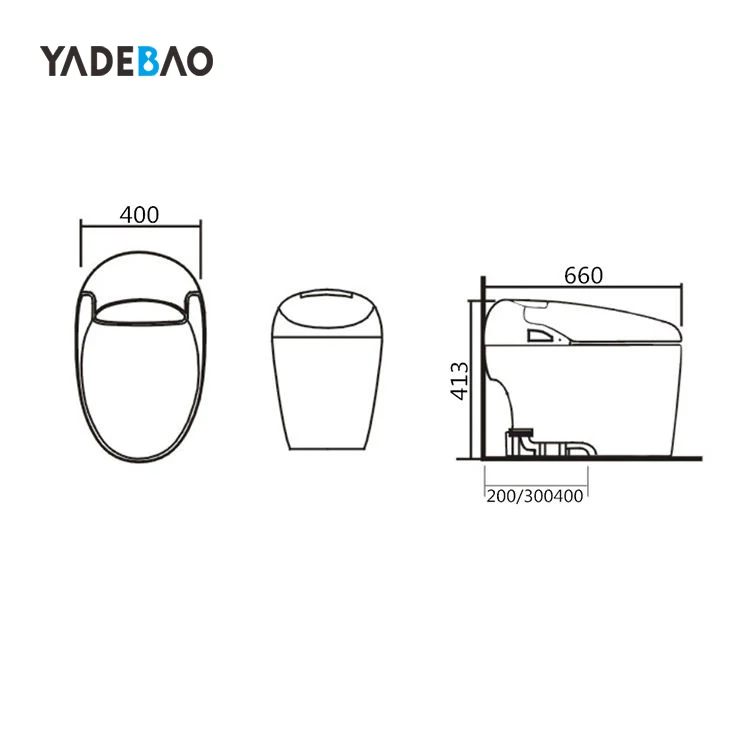 Hot Auto Sensor Flush Open Electric Intelligent Toilet Wc Electric Smart Seat Toilet With Bidet Function