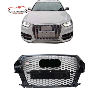 Upgrade 13-15 for Audi Q3 with RSQ3 Midnet Accessory Cellular Front Face Modification Grille Auto Parts