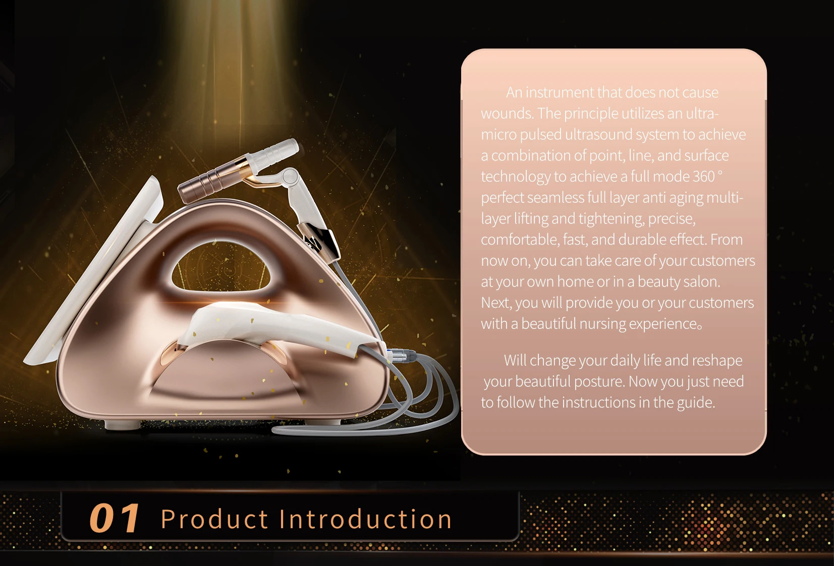 New TT MPTSTL Vmax 7D HIFU Equipment smas High intensity Focused Ultrasound system 360 handle 9d 12d hifu machine