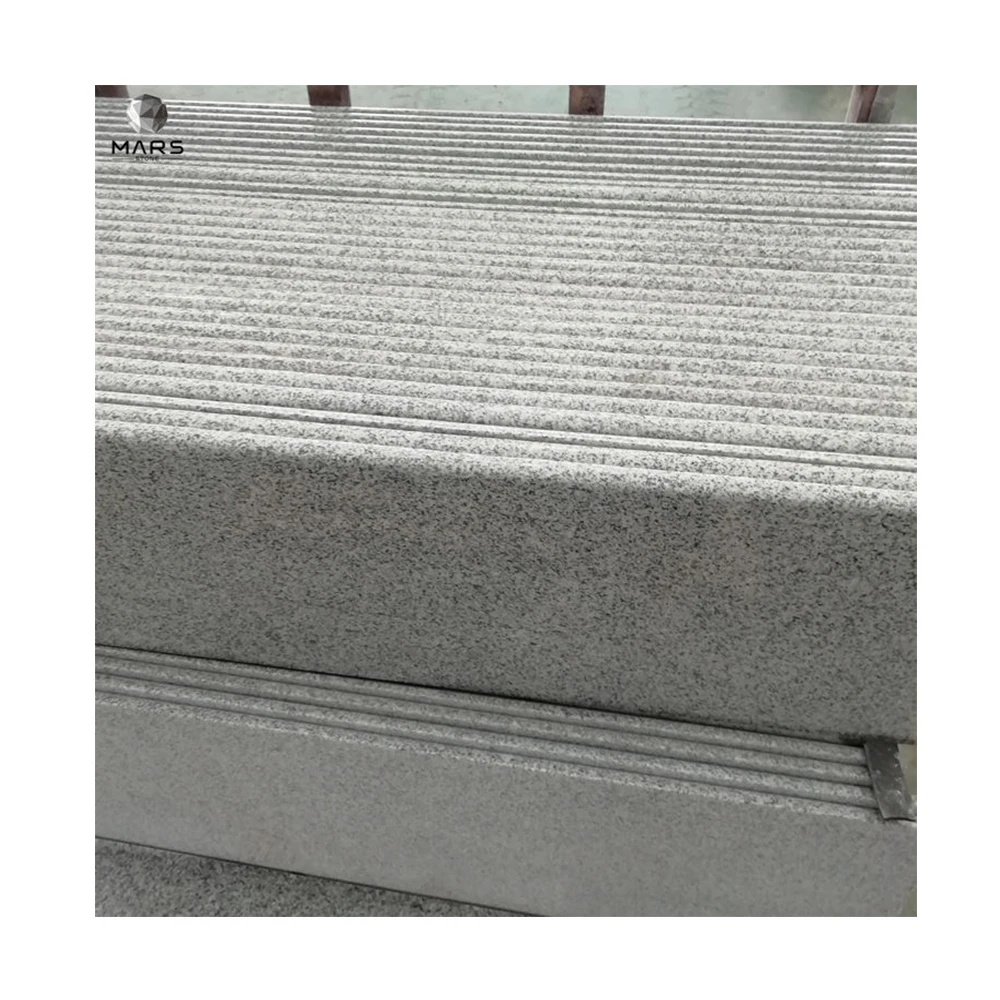 Natural Stone Blocks Anti Slip Villa Black Granite Block Staircase With Grooves Spiral Stair Case Staircase Granite Stair Tile