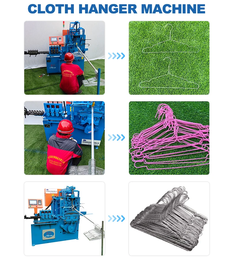 Automatic Clothes Hanger Forming & Making Machine Cloth Hanger Full ...