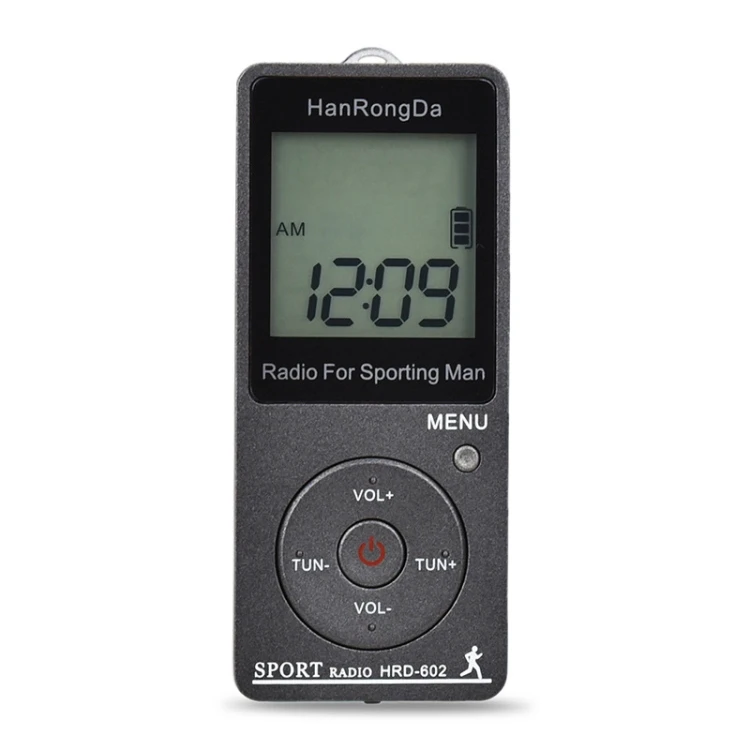 Multifunction Digital Display FM AM Mini Sports Radio with Step Counting Function Portable Music Player