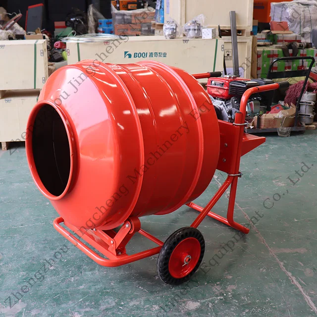 Small Household Cement Concrete Mortar Feed Construction Siteash Mixing Drum Type Mixer Continuous Mixing