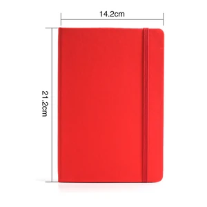 Notebook Custom Promotional A5 Business Lined Journals Notebook PU Leather Hardcover Notebooks with logo 192 Pages Thick Journal