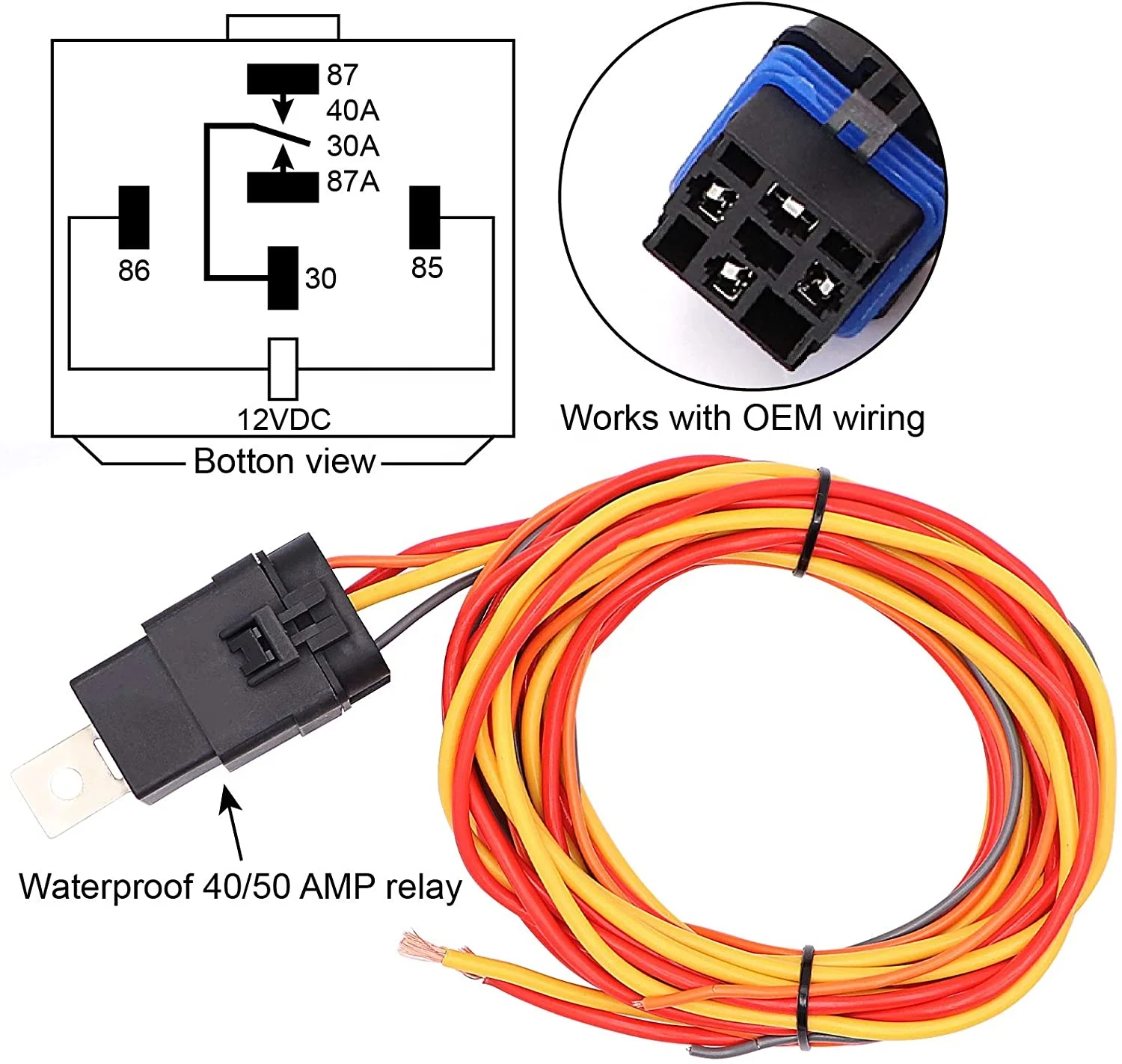 Kit Termostato Ventola Raffreddamento 175-185°C - Sensore Temperatura + Relè 40-60A Per Auto - Foto 7